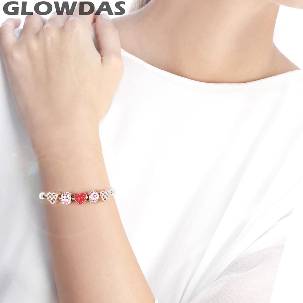 アクセサリー Magnolia Bloom Dangle Charm/14k Heart MAGNOLIA BLOOM Authentic PANDORA Pink ENAMEL Flower PENDANT